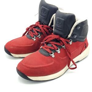 Timberland Westford Mid Embossed Hi Top red black white men's size 11.5